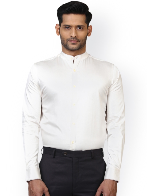 

Raymond Men Off-White Regular Fit Solid Formal Shirt