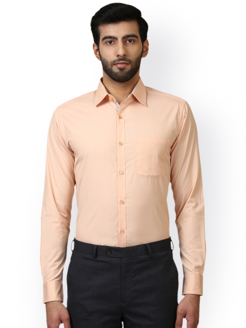 

Raymond Men Orange Slim Fit Solid Formal Shirt