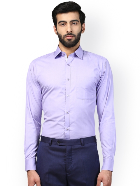 

Raymond Men Purple Slim Fit Solid Formal Shirt, Lavender
