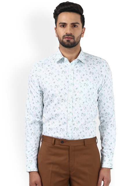 

Raymond Men Blue Regular Fit Printed Casual Shirt