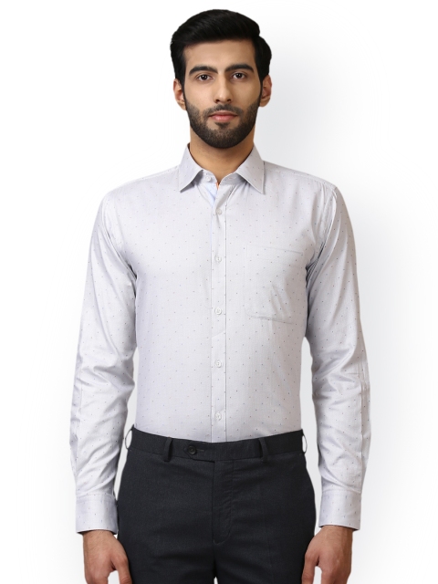 

Raymond Men Grey Self Design Formal Shirt