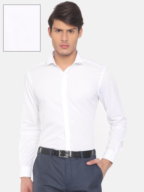 

Raymond Men White Contemporary Regular Fit Solid Formal Shirt