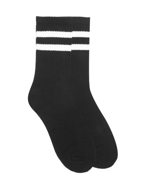 

FOREVER 21 Women Black Above Ankle-Length Socks