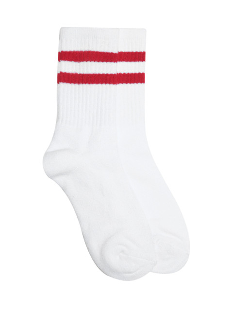 

FOREVER 21 Women White Above Ankle-Length Socks