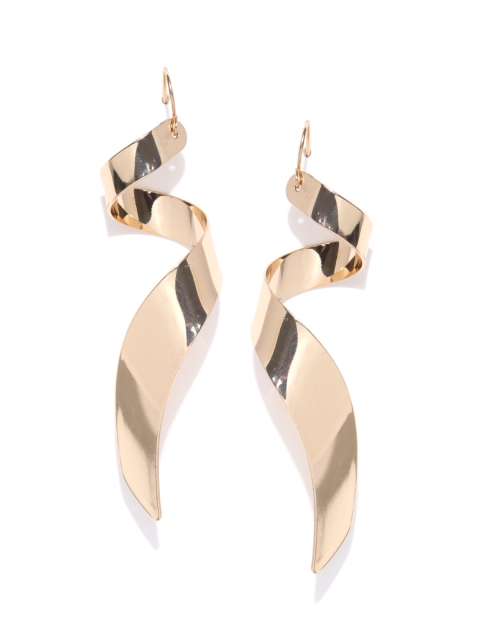 

FOREVER 21 Gold-Toned Contemporary Drop Earrings