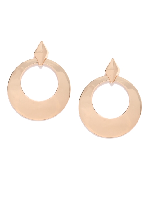 

FOREVER 21 Gold-Toned Circular Drop Earrings