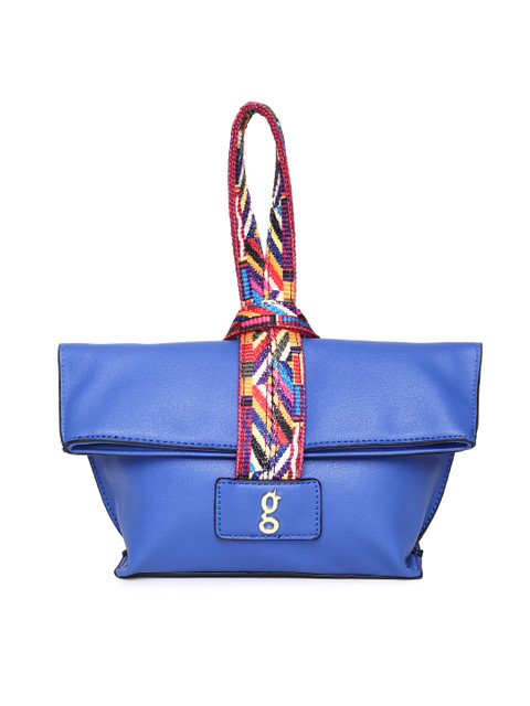 

Global Desi Blue Solid Handheld Bag