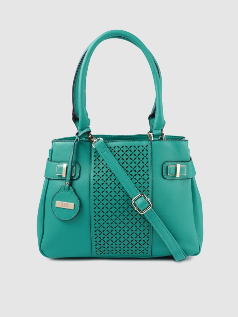 

AND Turquoise Blue Solid Handheld Bag