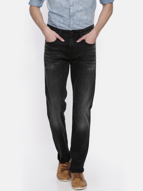 

Peter England Casuals Men Black Slim Fit Mid-Rise Clean Look Stretchable Jeans