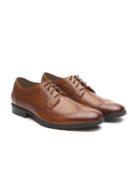 

Clarks Men Brown Leather Formal Brogues