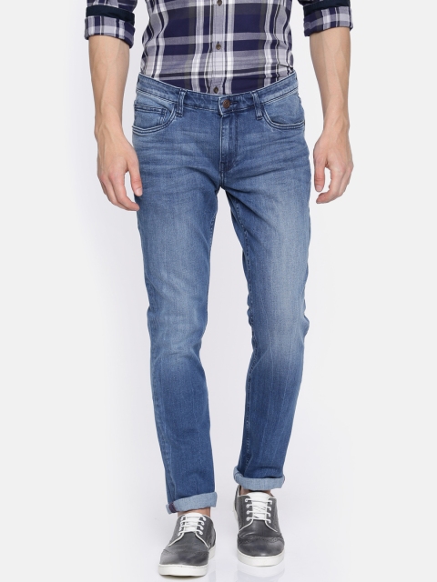 

Arrow Blue Jean Co. Men Blue Slim Fit Mid-Rise Clean Look Stretchable Jeans