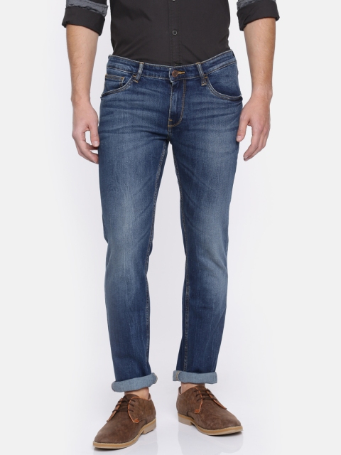 

Arrow Blue Jean Co. Men Blue Slim Fit Mid-Rise Clean Look Stretchable Jeans