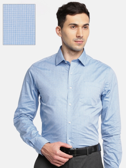 

Arrow Men Blue Classic Slim Fit Checked Formal Shirt