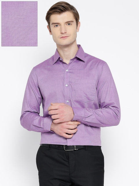 

Arrow Men Purple Slim Fit Solid Formal Shirt