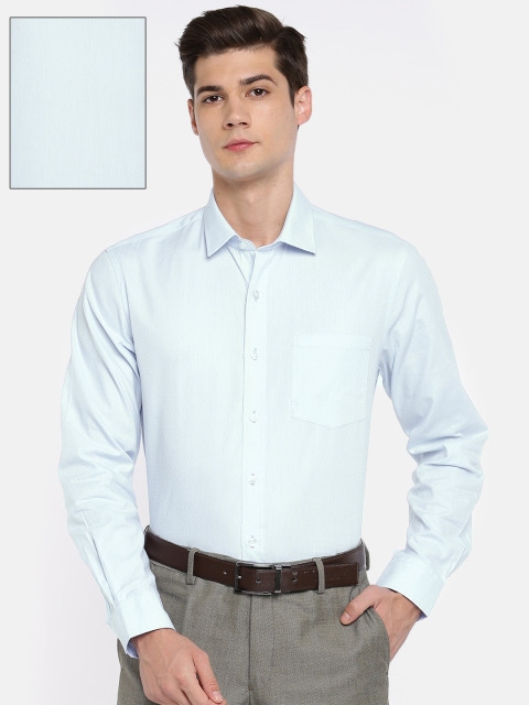 

Arrow Men Blue Classic Slim Fit Self Design Formal Shirt
