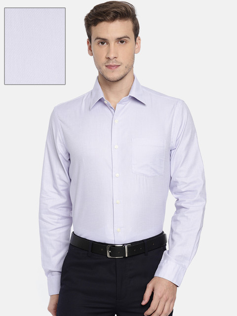 

Arrow Men Lavender Snug Slim Fit Self Design Formal Shirt
