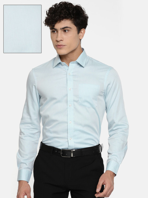 

Arrow Men Blue Premium Slim Fit Solid Formal Shirt