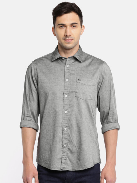 

Arrow Sport Men Grey Classic Slim Fit Solid Casual Shirt