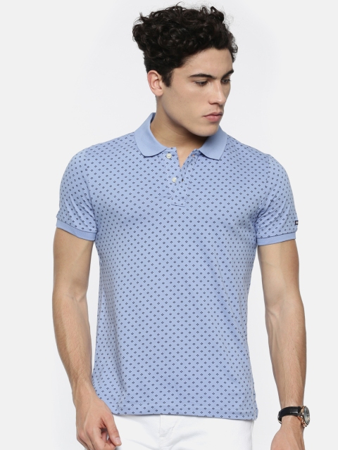 

Arrow Sport Men Purple Printed Polo Collar T-shirt