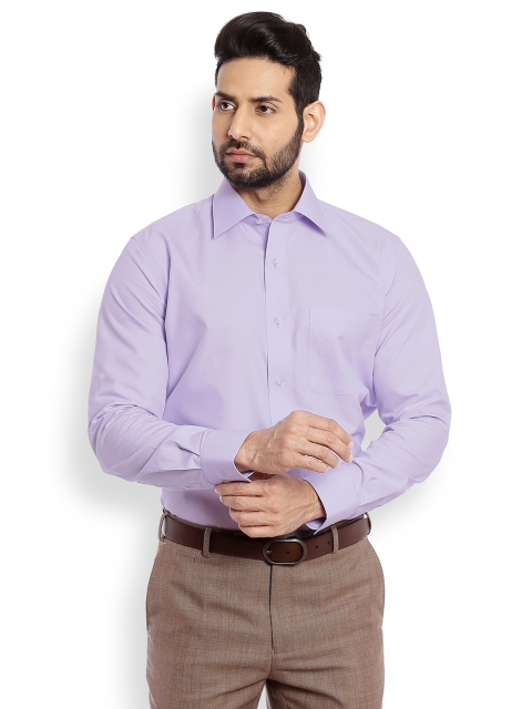 

Raymond Men Purple Regular Fit Solid Formal Shirt