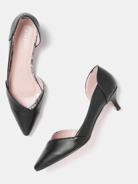 

Mast & Harbour Women Black Solid Pumps