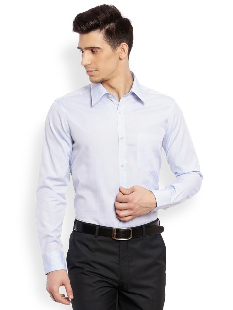 

Raymond Men Blue Regular Fit Solid Formal Shirt