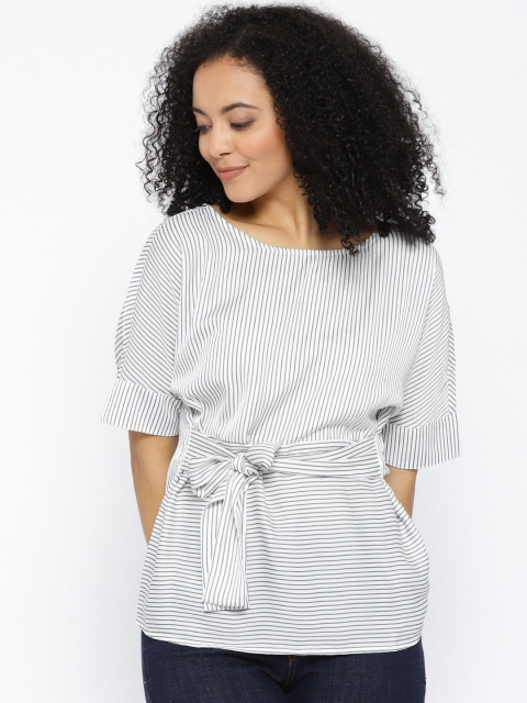 

Vero Moda Women White Striped Top