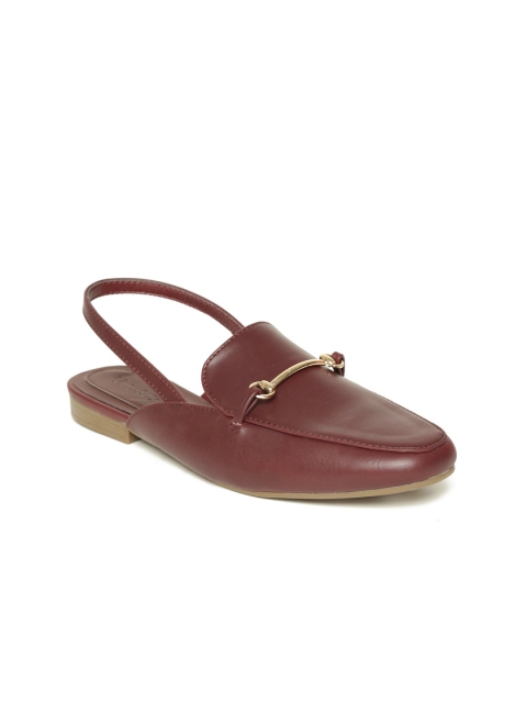 

Allen Solly Women Burgundy Solid Flats