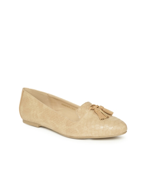 

Allen Solly Women Beige Snakeskin Textured Ballerinas