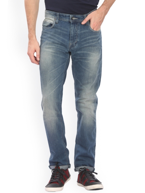 

United Colors of Benetton Men Blue Slim Fit Mid-Rise Clean Look Stretchable Jeans