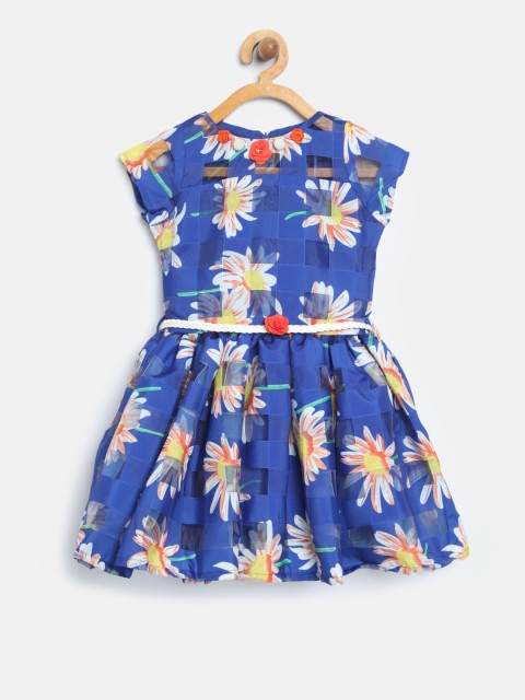 

Tiny Girl Blue Printed Fit & Flare Dress