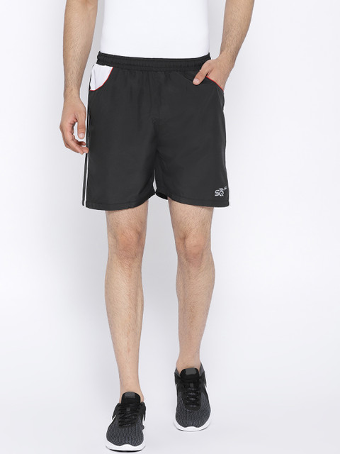 

Status Quo Men Black Solid Regular Fit Sports Shorts