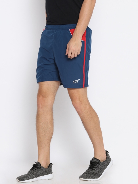 

Status Quo Men Navy Blue Solid Regular Fit Sports Shorts