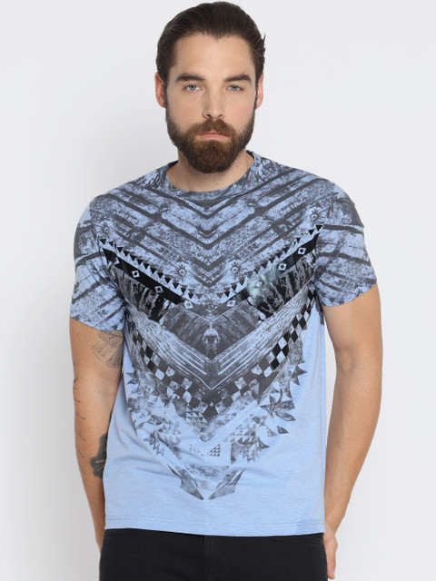 

Status Quo Men Yellow Printed T-shirt