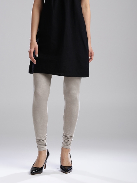 

W Grey Shimmer Churidar Leggings