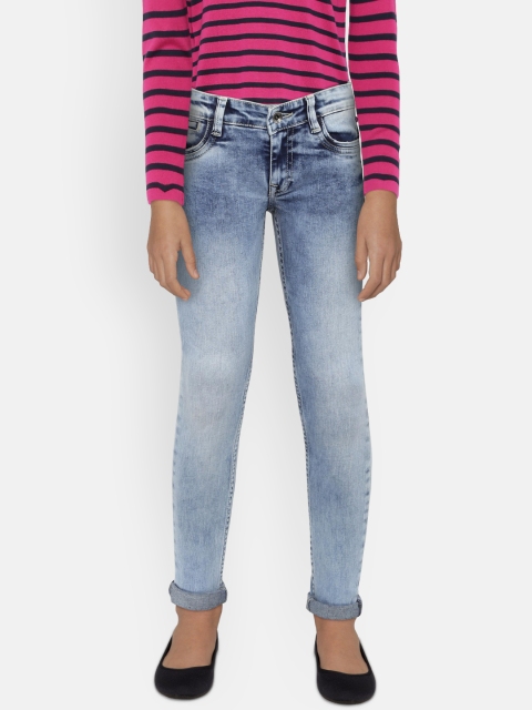 

Pepe Jeans Girls Blue Mid-Rise Clean Look Stretchable Denim Jeans