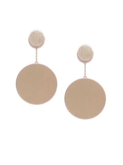 

Accessorize Gold-Toned Circular Drop Earrings
