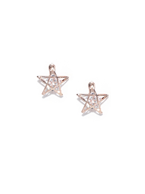 

Accessorize Rose Gold-Toned Star-Shaped Stone Studs