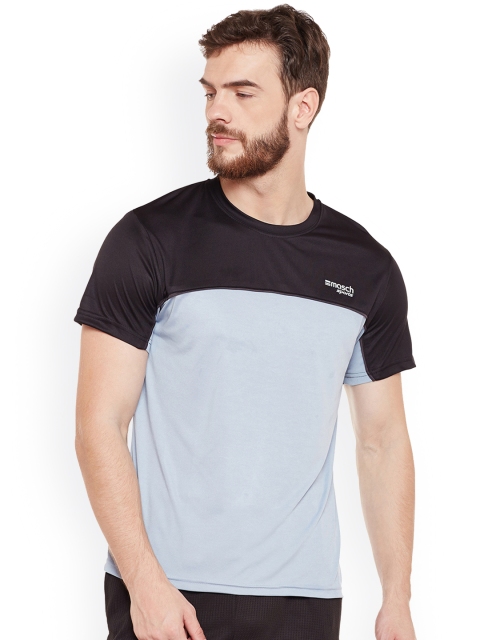

Masch Sports Men Black Colourblocked Round Neck T-shirt