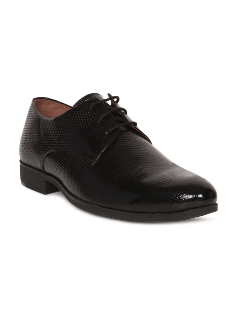 

Van Heusen Men Black Textured Formal Derbys