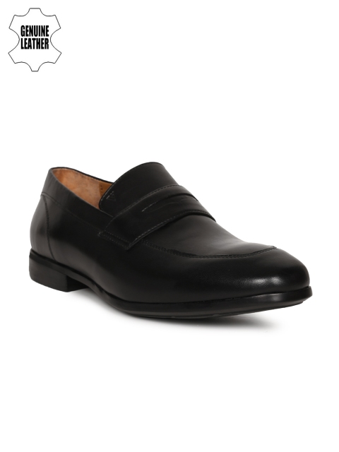 

Van Heusen Men Black Leather Formal Shoes