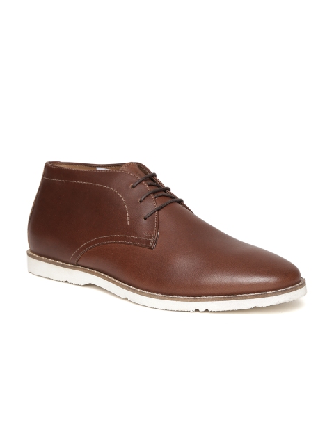 

V Dot Men Brown Leather Derbys