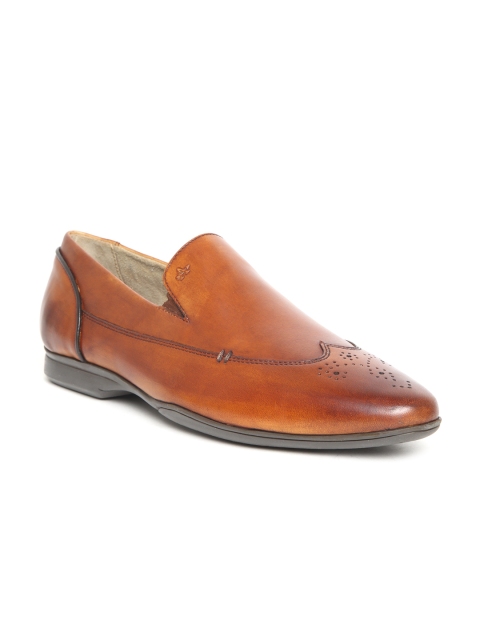 

Arrow Men Tan Brown Leather Formal Slip-Ons