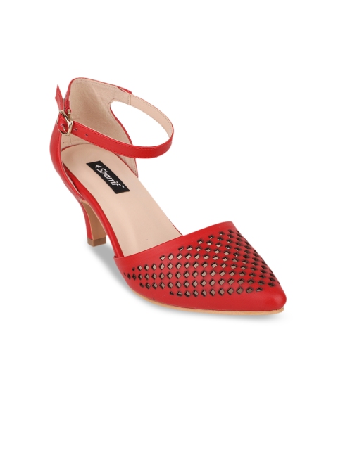 

Sherrif Shoes Women Red Solid Pumps