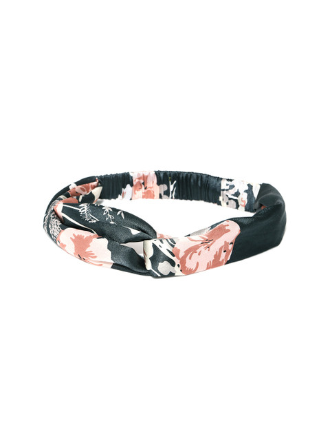 

Blueberry Women Green & Pink Floral Print Hairband