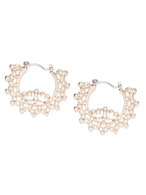 

Spargz Gold-Plated Cut-Out Hoop Earrings