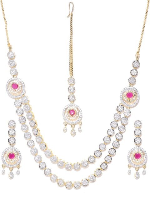 

Spargz Gold-Plated CZ-Studded Jewellery Set
