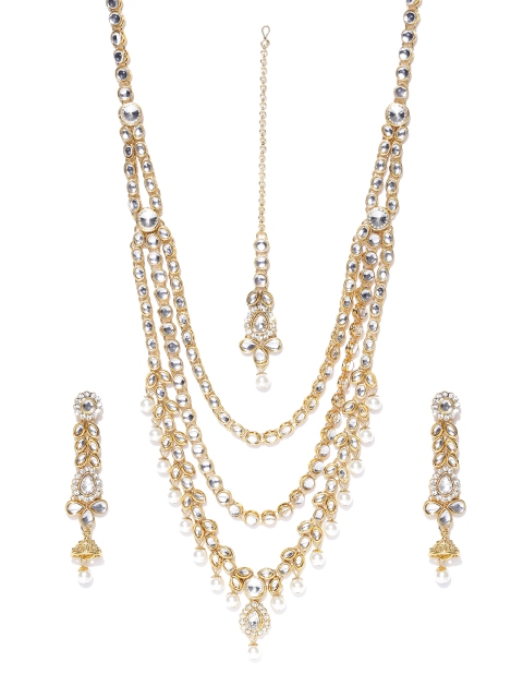 

Spargz Gold-Plated Kundan Studded Jewellery Set