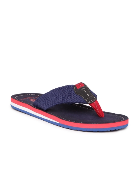 

U.S. Polo Assn. Men Navy Blue Solid Thong Flip-Flops