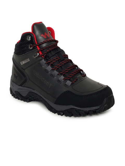 

Wildcraft Men Black Synthetic Mid-Top Trekking Shoes